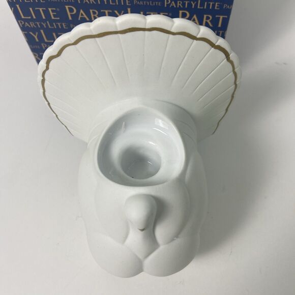 PartyLite Turkey Tea light/Votive Candle Holder Seasonal Lodge Ceramic - Picture 4 of 6